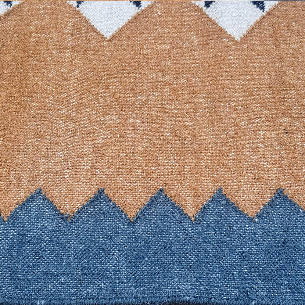 Handcrafted Wool Multicolor Vintage Dhurrie For Home